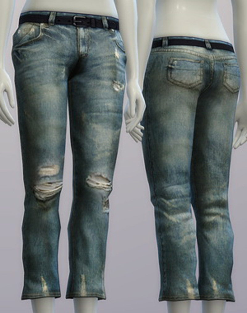 Vintage jeans #2 female - The Sims 4 Catalog