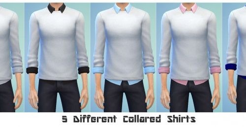 Untucked Collared Shirt with Sweater