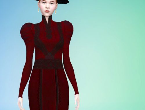 Crimson clothes set