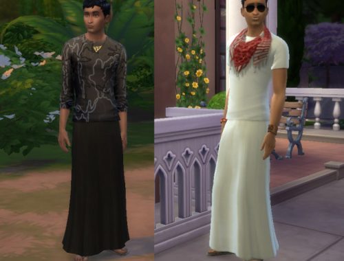 Long skirt for males! 28 colors