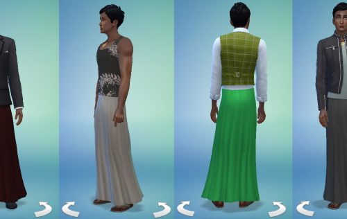 Long skirt for males! 28 colors