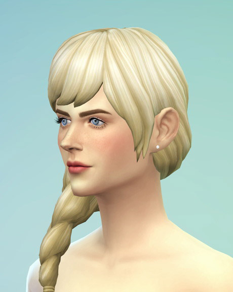 EP02 Braid Fishtail Edit V1 (One side) - The Sims 4 Catalog