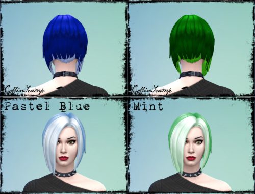 26 Chunky Highlight Recolors of Short Wedge Female Hair