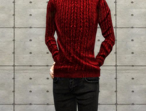 Tight High Neck Sweater