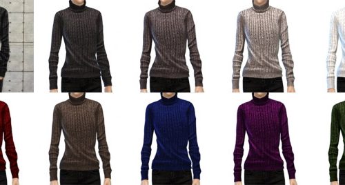 Tight High Neck Sweater