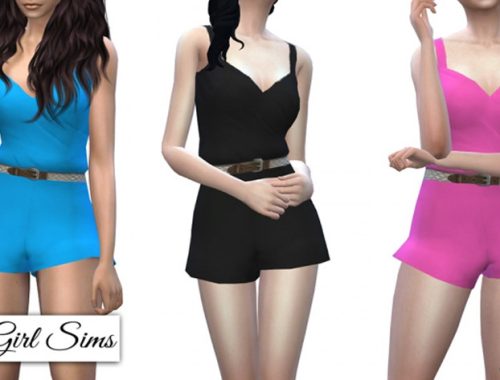 Braided Belt Romper