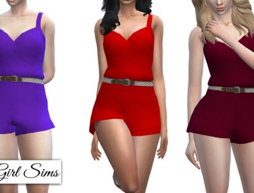 Braided Belt Romper