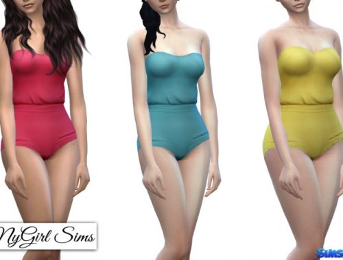 Gathered Waist Bodysuit