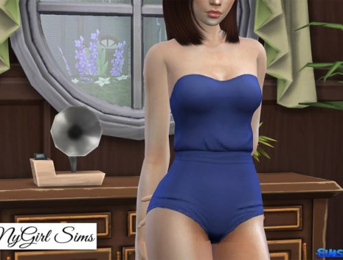 Gathered Waist Bodysuit