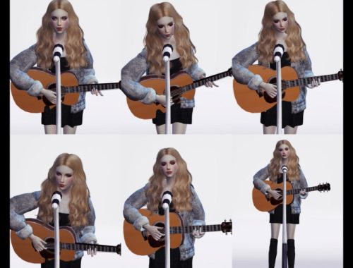 SING FOR YOU Poses collection, pt.1: Guitar Sets