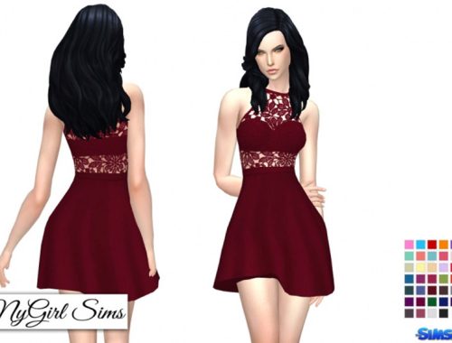 Crochet Flare Dress