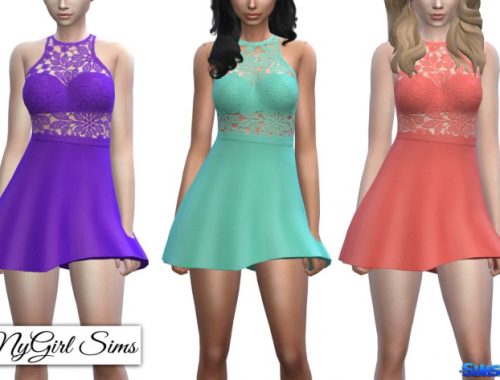 Crochet Flare Dress
