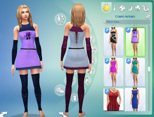 TS2 teen dress to TS4 conversion