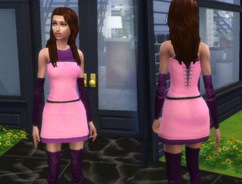 TS2 teen dress to TS4 conversion