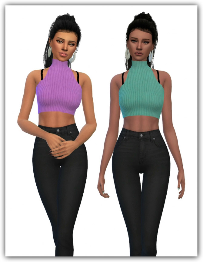 Idol Crop Top Recolors - The Sims 4 Catalog
