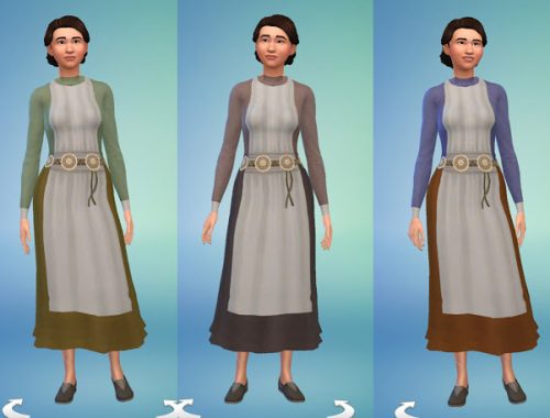 Celtic Short Dress and Cape