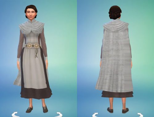 Celtic Short Dress and Cape