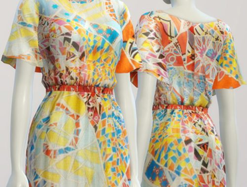 E.P. mini pattern dress