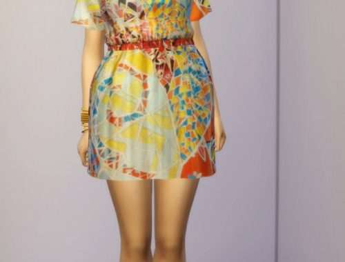 E.P. mini pattern dress
