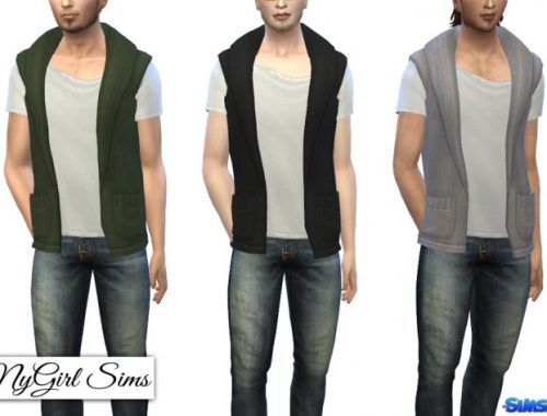 Sleeveless Boho Sweater with White Tee