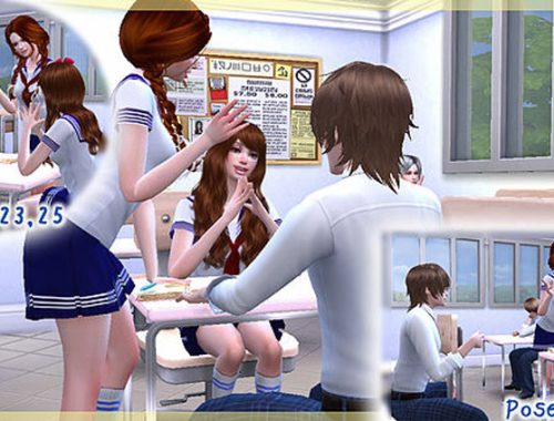 School life poses