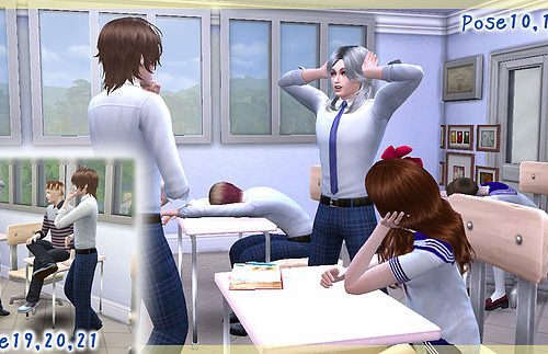 School life poses