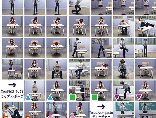 School life poses