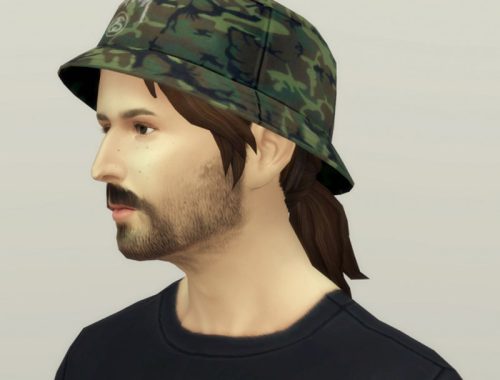 Dereks ponytail F/M hair