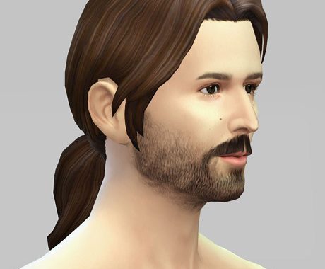 Dereks ponytail F/M hair