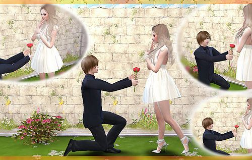 Give flowers poses