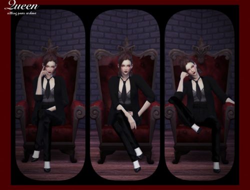 Queen Sitting Poses Set Re-edited