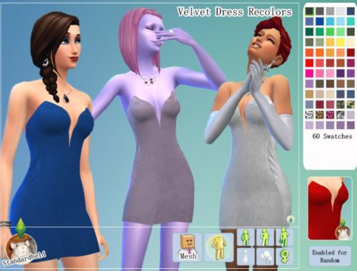 Velvet Dress Recolors