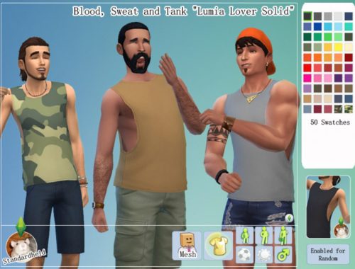 Recolors of EA and Lumia Lovers tank tops