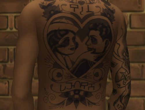Windenburg Ink part 1 back Tattoos (male only)