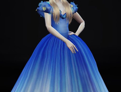 Cinderella Ball Grown Poses Set