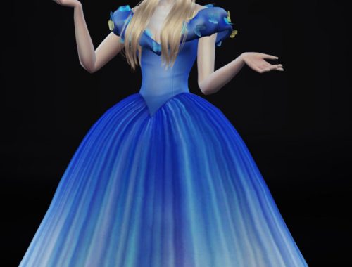 Cinderella Ball Grown Poses Set