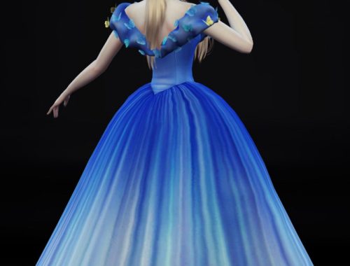 Cinderella Ball Grown Poses Set