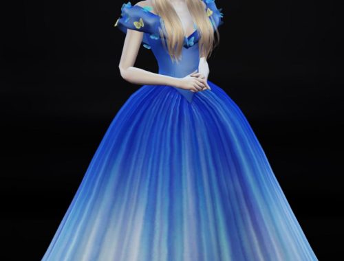 Cinderella Ball Grown Poses Set