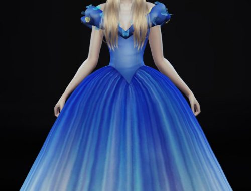 Cinderella Ball Grown Poses Set