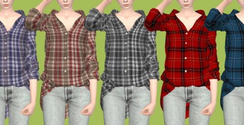 Loose Fit Plaid Shirt