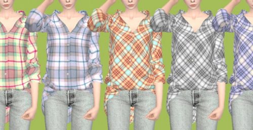 Loose Fit Plaid Shirt