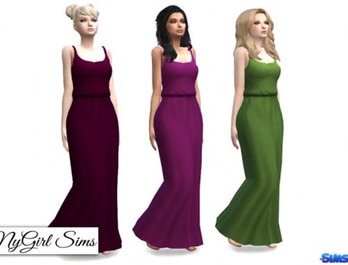 Gathered Waist Tank Maxi Dress