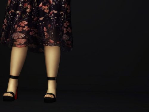 Pattern off-shoulder dress