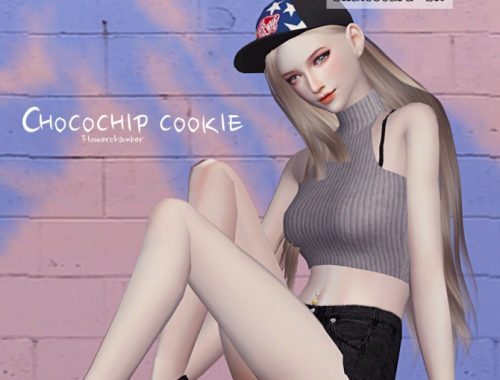 Choco Chip Cookie poses