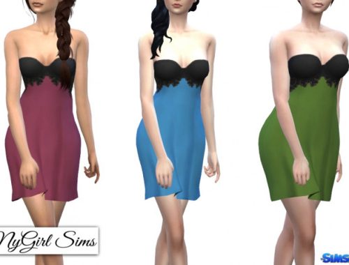 Sheer Lace Cocktail Dress