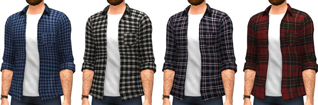 Flannel Shirts - The Sims 4 Catalog