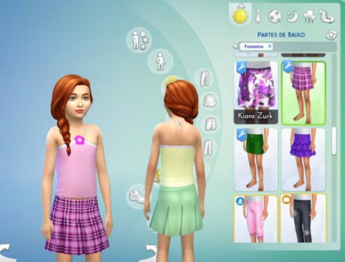 Pleated Mini Skirt for Girls