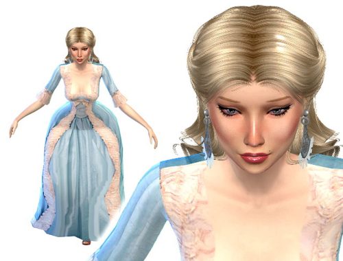 Flirting Lady poses
