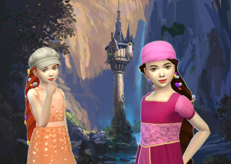 Rapunzel Braid for Girls - The Sims 4 Catalog