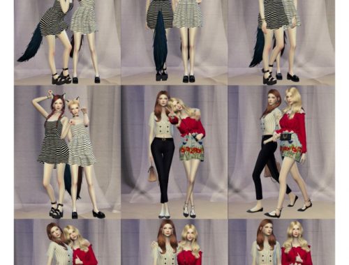 BESTIE V.3 poses (v.1 / Us remake + some new)